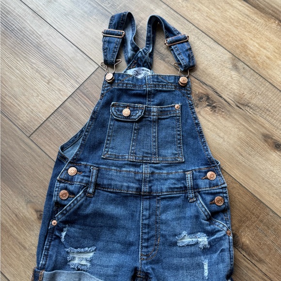 Jordache Other - Jordache Blue Kids’ Denim Short Overalls with Copper Hardware | EUC |4-5 |cotton